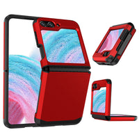 Samsung Case #101 = Samsung  Z Flip 5,4,3,2 Effortless Plain Shock Proof Hybrid Case Cover