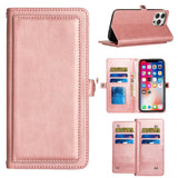 Samsung Case #57 = Wallet Premium PU Vegan Leather ID Multiple Card Holder Money with Lanyard Samsung Galaxy Note, S, A, J Series