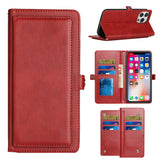 Samsung Case #57 = Wallet Premium PU Vegan Leather ID Multiple Card Holder Money with Lanyard Samsung Galaxy Note, S, A, J Series