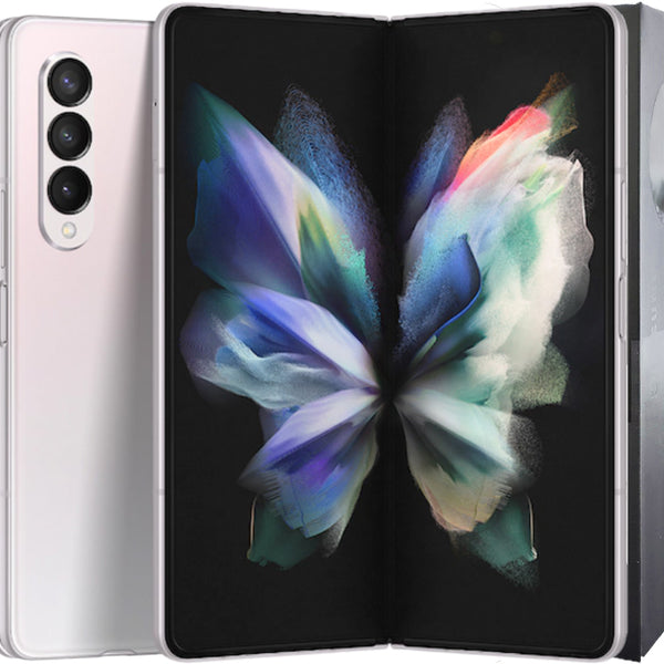 Unlocked Phones #458 = Samsung Z Fold 3 256GB -White- B Refurbished
