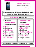 BYOP = T-Mobile $65 Unlimited usa, mex, canand Talk, Text, Web + 15GB Hotspot, & Sim Kit & New Number