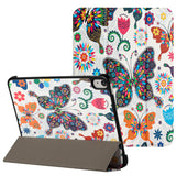 Tablet #204 = For Apple iPad Trifold Magnetic Closure PU Leather Case Cover  Tree
