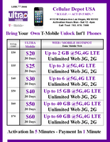 BYOP #5 = Ultra Mobile Hotspot $25 5GB 5G, 4G LTE Data + Sim Kit + New Number