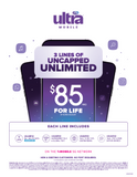 BYOP = Ultra Mobile PROMO 15 LINES = $425 Unlimited Talk, Text, Data + Sim Kit + New Number