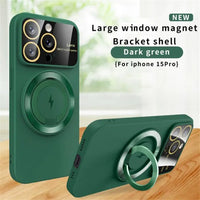 iPhone Case #173 = Magnetic Phone Case Soft TPU Matte Cover green for iPhone