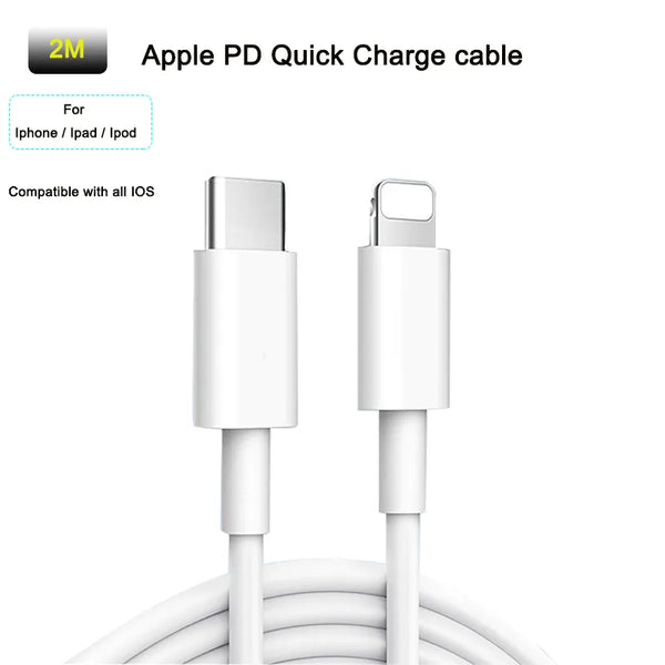 iphone charger Cable #166 = 6ft Charging Data Cables USB C to Lighting Cable  WHITE