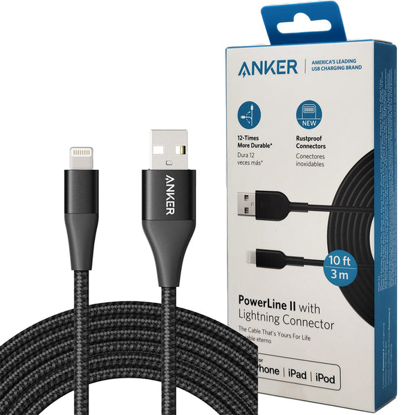 Iphone charger cable #140 = anker 10ft USB-A TO ;LIGHTING CABLE