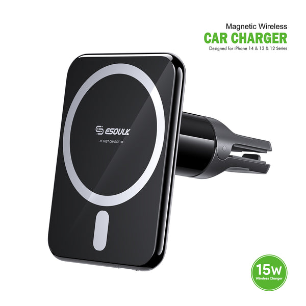 Mount Holder #142 = 15W Magnetic Wireless Charger Air Vent Car Mount