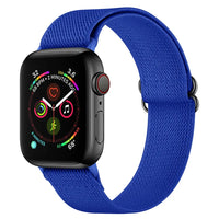 iWatch Accessories #203 = Polyester Watch blue Band For Apple 38mm, 40mm, 42mm, 44mm, 45mm, 49mm,