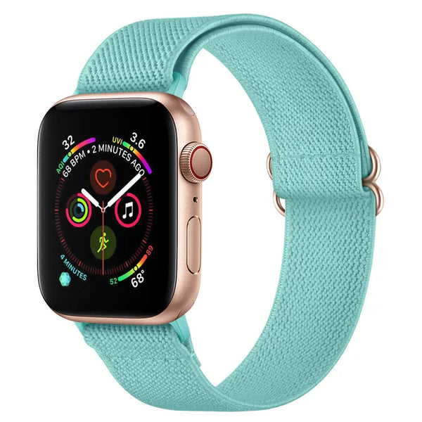 iWatch Accessories #204 = Polyester Watch green Band For Apple 38mm, 40mm, 42mm, 44mm, 45mm, 49mm,