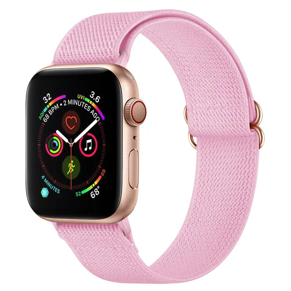 iWatch Accessories #205 = Polyester Watch pink Band For Apple 38mm, 40mm, 42mm, 44mm, 45mm, 49mm,