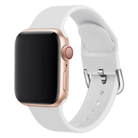 iWatch Accessories #81 = Silicone Strap white For Apple Watch Strap For Apple 38mm, 40mm, 42mm, 44mm, 45mm, 49mm,