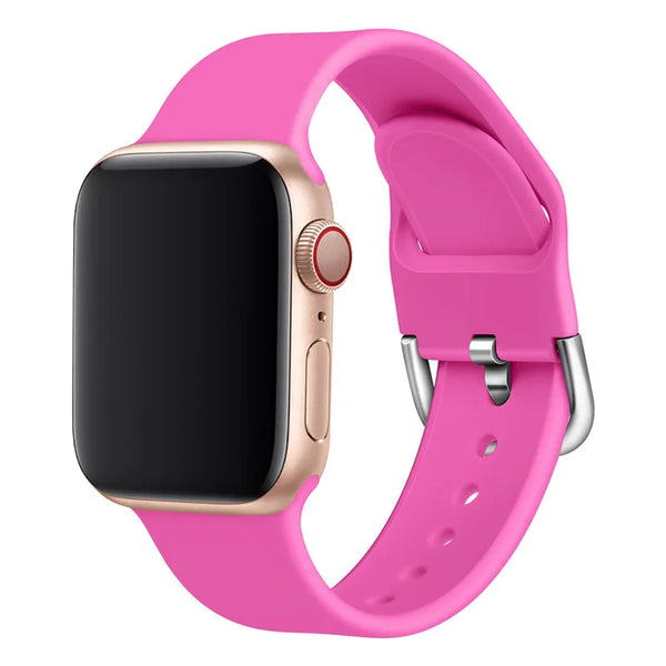 iWatch Accessories #84 = Silicone Strap pink For Apple Watch Strap For Apple 38mm, 40mm, 42mm, 44mm, 45mm, 49mm,