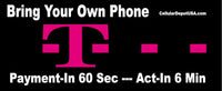 Payment = T- Mobile  $10 T-Mobile Connect 1000Talk, 1000 Text w/ 1.00 GB Data