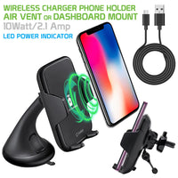 Mount Holder #100 = 2-in-1 Wireless Charging Phone Mount