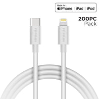 iphone charger Cable #111 = PD Fast Charge USB-C to Lightning 3ft Cable 200pc Pack