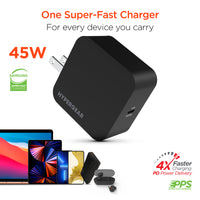 Charger Power Adapter #220 =   SpeedBoost 45W USB-C PD/PPS Super-Fast Wall Charger Black