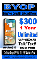 AT&T Network Carrier Services & Hotspot $5-$100 Plan