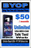 AT&T Network Carrier Services & Hotspot $5-$100 Plan