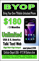 T-Mobile Network Carrier Services & Hotspot $10-$70 Plan