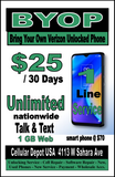 VERIZON Network Carrier Services & Hotspot $15-$85 Plan