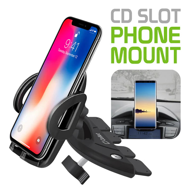 Mount Holder #76 = CD Slot Phone Mount with 360 Degree Cradle Rotation