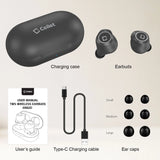 Bluetooth #12 =  Wireless Earbuds, Premium V5.0 In-Ear Wireless Earbuds with Charging case, Voice Notifications and Built-in Microphone