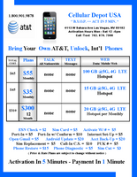 at&t Phone combo #4 = iPhone 6s 128GB Refurb Unlock 4.7 in  + Sim Card + $65 Plan + New Number