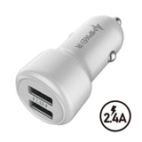 Charger Power Adapter #212 = 2 PORTS USB CAR Adapter - 2.4A -