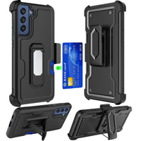 Samsung Case #31 = CARD Holster with Kickstand Clip Hybrid Case Cover Samsung Galaxy Note, S, A, J Series