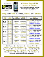 Go Smart Payment = $25 Unlimited Talk, Text & Data, Plus International Calling** First 1 GB Data up to 3G Speed then 2G*