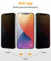 Privacy Tempered Glass #126 = Iphone 15, 14, 13,12,11, XS Max, 8+,7+,6s+,5,4 Series