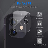 iPhone Camera Lens #2 = Back Camera Lens Tempered Glass for iPhone 16,15,14,13,12, 11 series