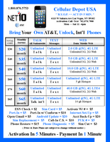 Payment = Net10 Wireless $130.00 3-Line Unlimited Talk, Text & Data 10 GB per line up to 4G LT