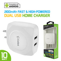 Power Adapter #153 = Dual USB Home Charger, 10 Watt / 2.1 Amp Wall Charger for Apple iPhone X, 8, 8 Plus, iPad Pro, iPad Mini 4, Samsung Galaxy Note 8, Galaxy S8, S8 Plus, etc.-Cable Sold Separately