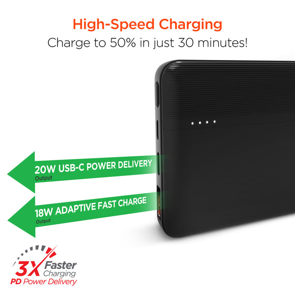 Power Bank #16 = 10000mAh 20W USB-C PD Fast Charge Power Bank