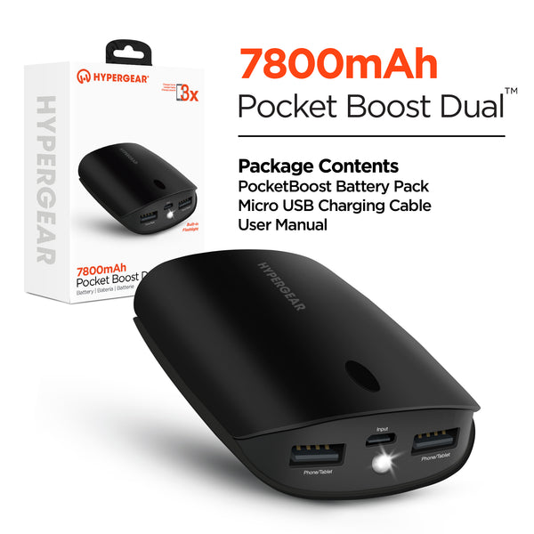 Power Bank #28 = Pocket Boost Dual 7800mAh Portable Battery