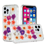 iPhone Case #72 = Beautiful 3in1 Floral Epoxy Design Hybrid Case Cover