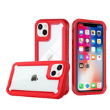 iPhone Case #105 = Transparent Shockproof Bumper 3in1 Hybrid Case Cover for iPhone
