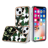 iPhone Case #109 = Mix Shockproof IMD Electroplated Design Hybrid Case Cover for iPhone