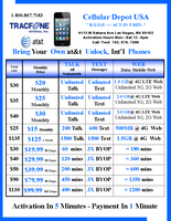 Tracfone Payment by at&t = $99.99 Basic Phone Plan 400 MINUTES FOR TALK, TEXT & WEB 365-Day Plan