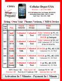 BYOP = Verizon Wireless $200 for 4 line $50 Unlimited Talk, Text & Data + 4 Sim Kit + 4 New Number + Password