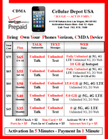 Verizon Wireless Phone Combo #1 = Samsung Note 9 128GB A-Stock Unlock + Verizon Sim Kit + 1st Month Service + New Number + Password
