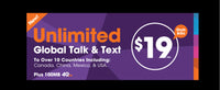 BYOP = Ultra Mobile $59 Unlimited Talk & Text, 60GB Data + Sim Kit + New Number