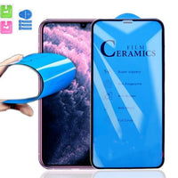 Tempered Glass iPhone #95 = With Black Boarder High Impact Full Glue Ceramics Screen Protector Soft Film 9H Full for iPhone 14,13,12, 11 Pro, Max, XR, X/S, 8+,8, 7+, 7, 6+, 6, SE2, SE, 5, 5S, 5C,4/s