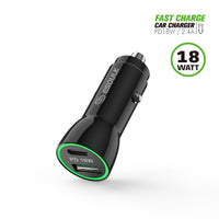 Charger Power Adapter #203 = 18W PD & 2.4A USB Car
