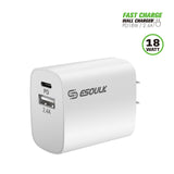 Charger Power Adapter #154 = 18W PD & 2.4A USB Wall Adapter