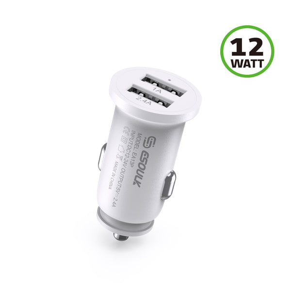 Charger Power Adapter #206 = 2.4A Dual USB Car Adapter