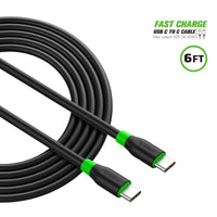 Type C Charger #55 = C to C Cable 6FT black