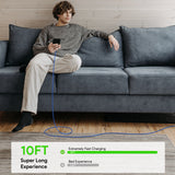 Type C Charger #122 = 10FT FAST CHARGING CABLE C TO C